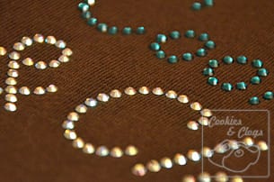 Just Jen custom rhinestone shirt bling