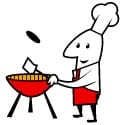 Man barbecue bbq grill