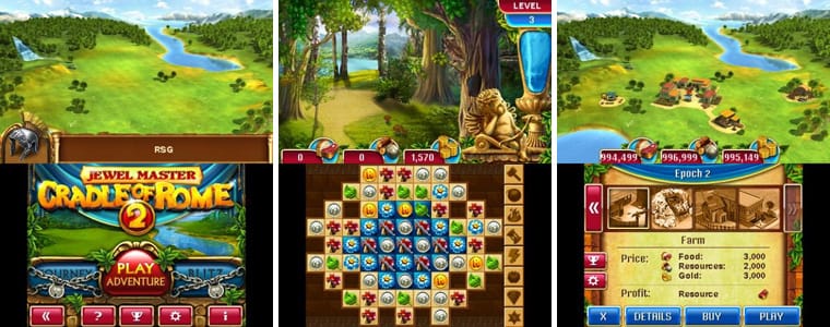 Cradle of Rome 2 Nintendo NDS DS 3DS matching game