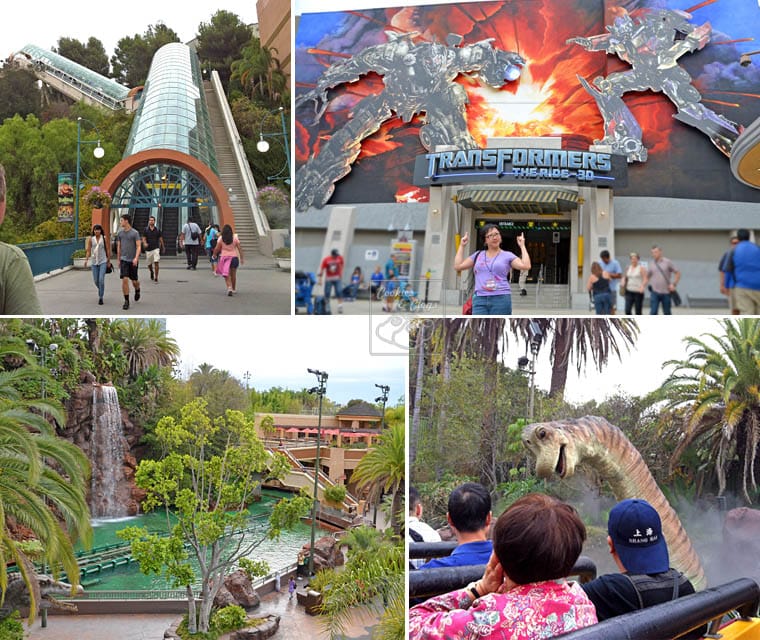 Universal Studios Hollywood California City Tour Ride Escalator Lower Lot Transformer 3D Jurassic Park Dinosaur Wet Universal Studios Hollywood California City Tour Ride Escalator Lower Lot Transformer 3D Jurassic Park Dinosaur Wet