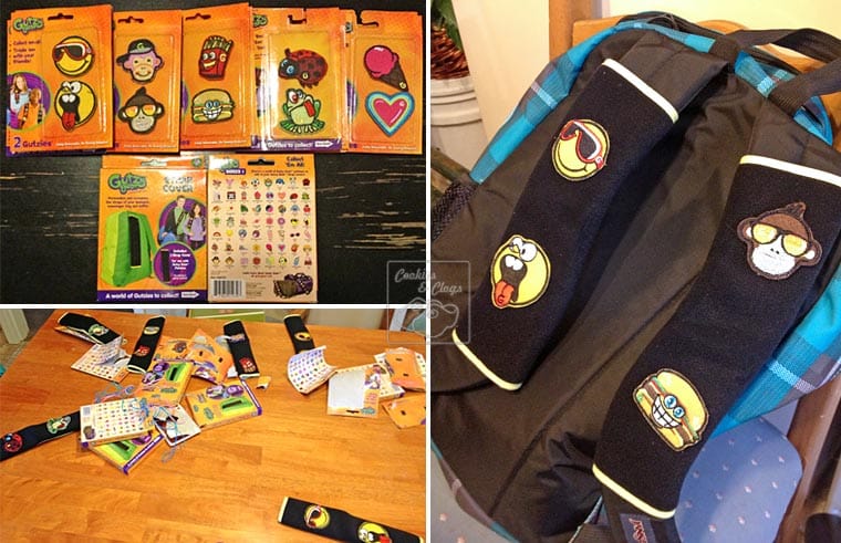 Gutzy Gear Velcro Backpack Bag Customizable Straps with Patches