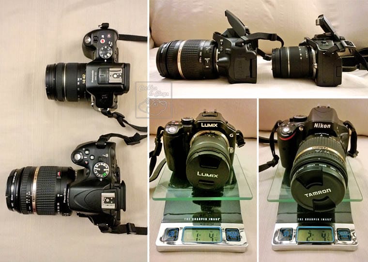 Panasonic Lumix G5 DSLM compare Nikon 5100 DSLR