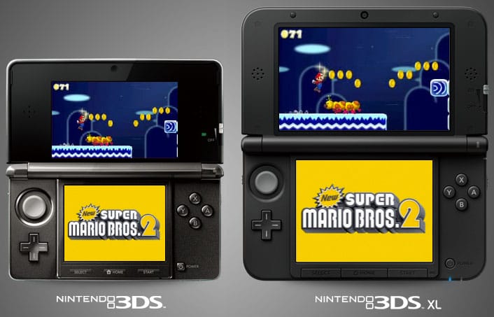 Compare 3DS XL Size