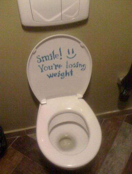 Smile You're Losing Weight Toilet Quotes Smile You're Losing Weight Toilet Quotes