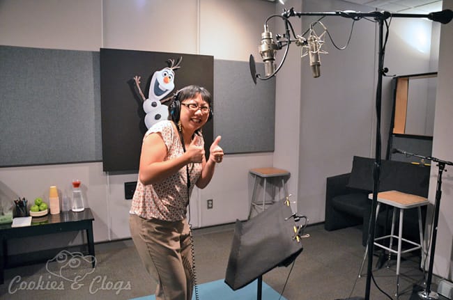 Disney's Animated Movie Frozen Voice Over Recording Booth - Month of November #DisneyFrozenEvent