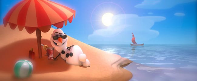 Disney's Animated Movie Frozen Family Review - Olaf in Summer #DisneyFrozenEvent