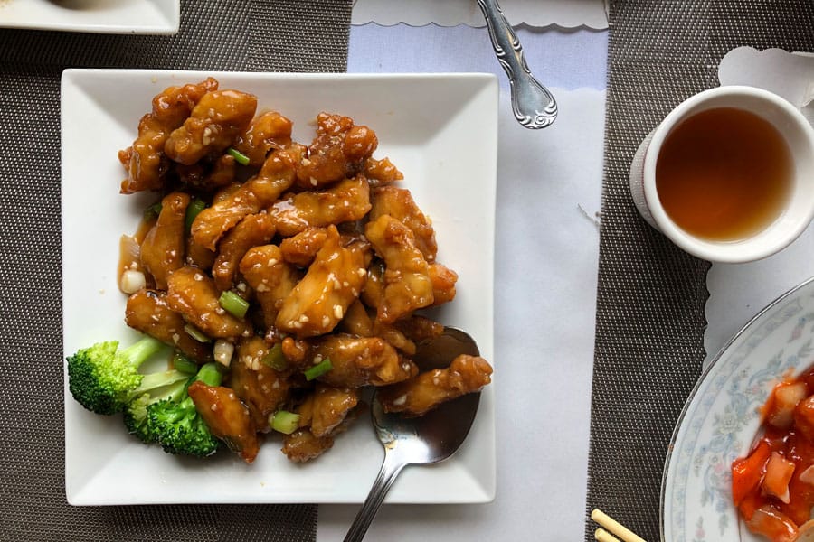 Gluten-Free Chinese Food at Hot Wok Bistro in San Mateo CA and Hot Wok Bistro Too in San Carlos CA Dry Raised Chicken