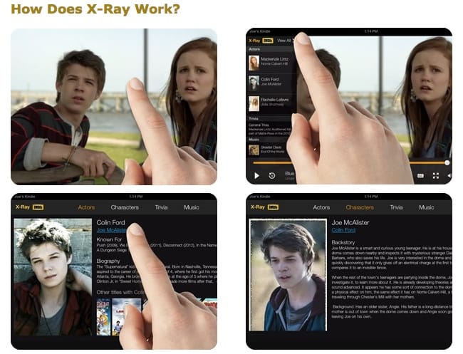 X-Ray by IMDB for Kindle Fire by Amazon - Movie & TV show instant information