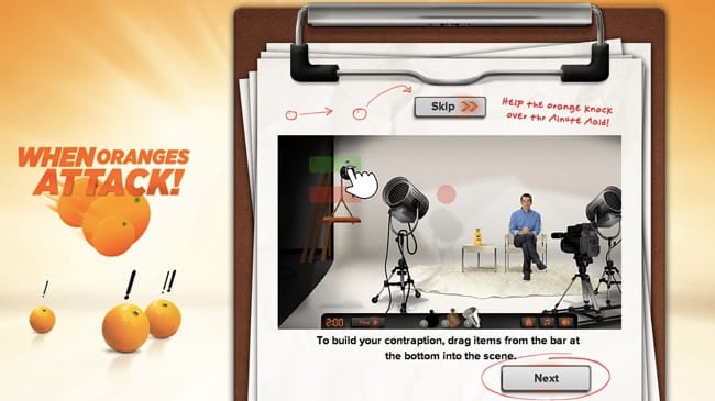 When Oranges Attack! Facebook game with Minute Maid Pure Squeezed orange juice and Modern Family's famous father