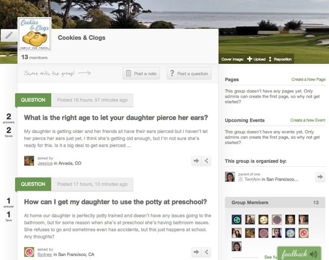 Kinsights - Online community for parents local and distant