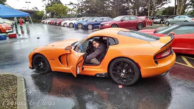 Asian woman (me) in Viper sports car - Distracted Driving "Decide to Drive" Campaign #DecideToDrive #CleverGirls