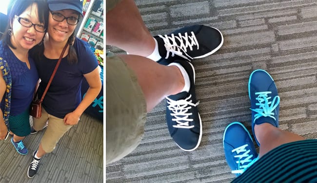 Reebok Skyscape casual shoes in black, navy, pink, gray - Review #Skyscape #MC