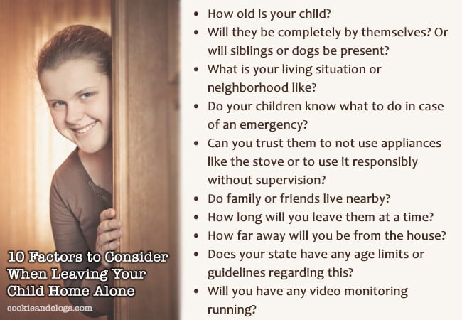 10 factors to consider when leaving your child home alone #kids #parenting