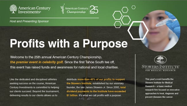 2014 American Century Championship at the Edgewood Tahoe Golf Course in Lake Tahoe, CA. Charity event benefiting Stowers Institute for Medical Researtch #ACCgolf #GiveLikeJim #ACITeam #spon