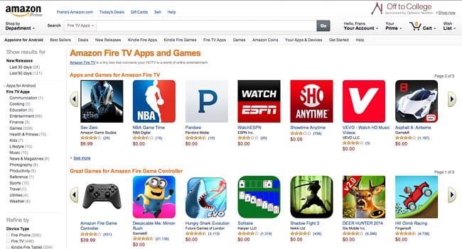 Amazon Fire TV review with FreeTime timer and parental controls for kids