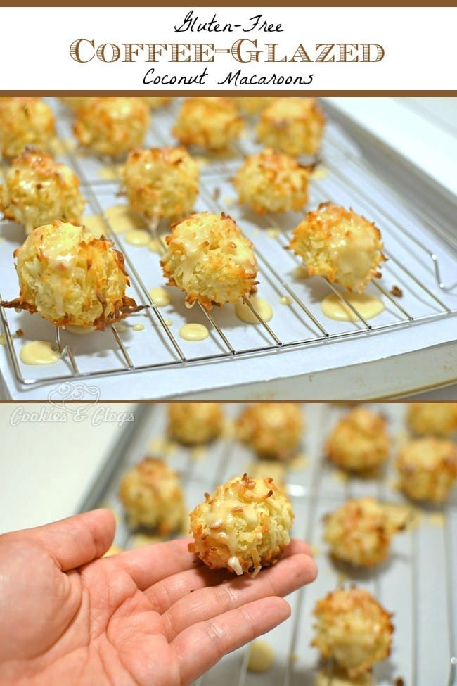 Cookies & Clogs | Food | Gluten-Free Coffee-Glazed Coconut Macaroon Recipe for International Coffee Day #Recipes #CoffeeDay