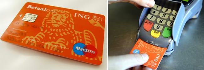 Chipknip (card with embedded chip) used in Europe to lessen fraud and protect from security / data breaches #breachwatch