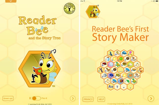 Reader Bee and the Story Tree & Reader Bee’s First Story Maker  Review [iOS]