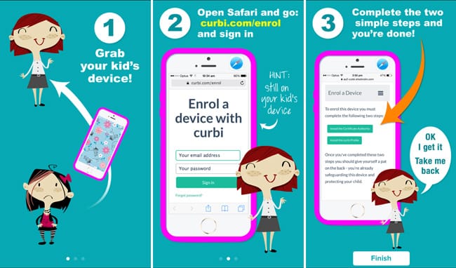 Curbi Parental Controls for iOS + Remote Internet Control