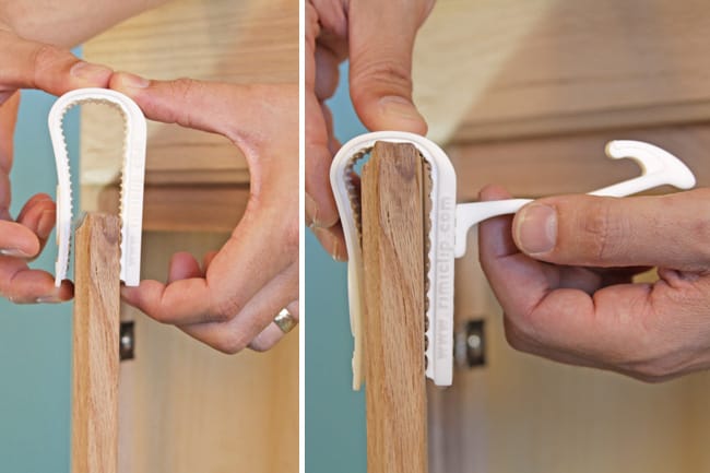 Children | Parents | The Rimiclip is a revolutionary child-safety latch for cabinets that needs no tools for installation and does not damage any surfaces. Check out the GoFundMe page to see how you can get a set to baby-proof your home.