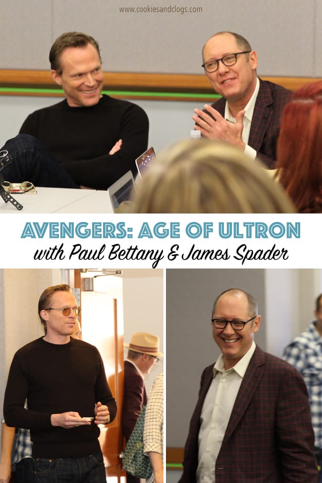 Movies | Celebrities | Exclusive Marvel Avengers Age of Ultron Interview with Paul Bethany aka Jarvis and Vision and James Spader aka Ultron (from Blacklist too). The way James Spader tells stories is great!