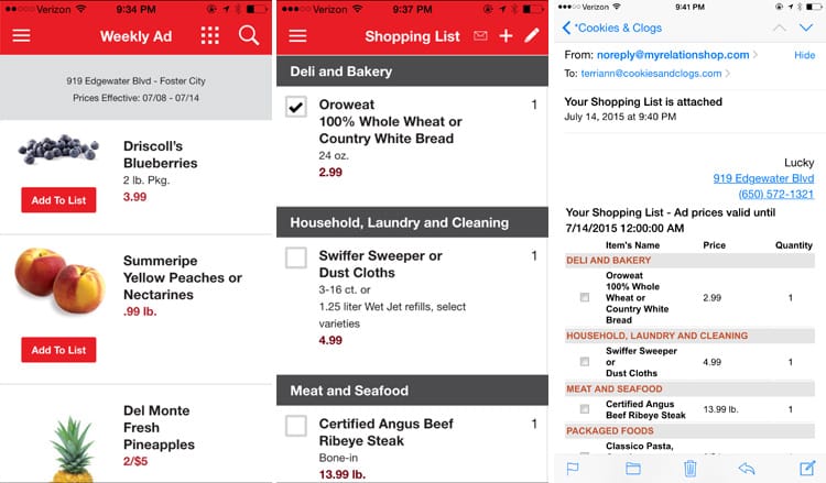 Technology | Shopping | The new Lucky You Rewards program from Lucky Supermarkets lets you earn points for grocery shopping, get digital coupons, make shopping lists, find recipes, and make meal plans. Use online or the mobile app.