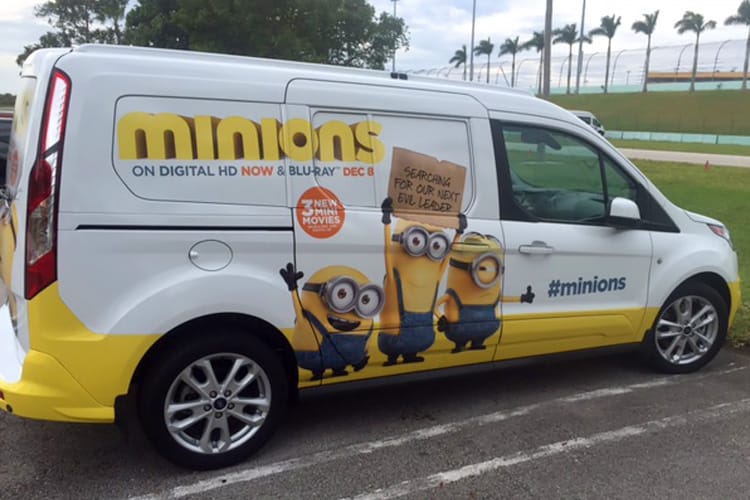 Meet the Minions and the Minionwagon during the Ford Championship Weekend at the Homestead-Miami Speedway in Florida. Afterwards, they’ll stop at Universal Orlando Resort, Atlanta, Philadelphia, and New York City.