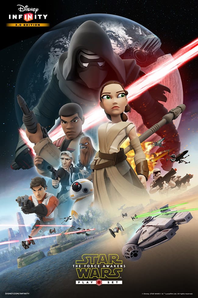 Technology | Video Games | Disney Infinity 3.0 wave four items are out featuring the Star Wars: The Force Awakens Play Set with Rey and Finn, as well as Poe Dameron and Kylo Ren. Check out each of the new offerings here!
