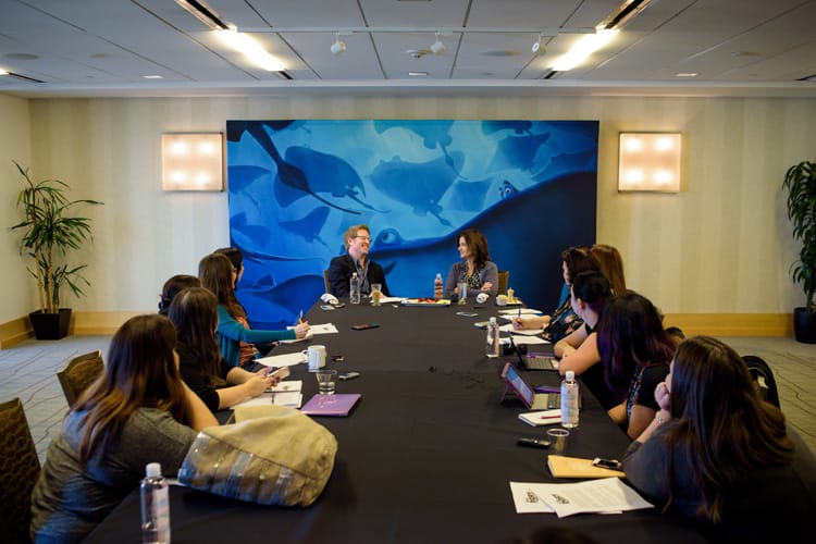 Movies | Disney / Pixar | Get the inside info about Finding Dory straight from Director Andrew Stanton and Producer Lindsey Collins in our roundtable interview. Dory's story is a tragic but intriguing one.