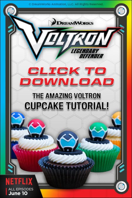 Cookies & Clogs | Netflix Sneak | Voltron Legendary Defender Cupcake Tutorial — Now on Netflix