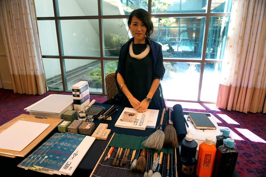 Cookies & Clogs | Travel | Hotels | During the J-POP Summit 2016 event with Mazda, my family and I were able to explore Japantown in San Francisco, CA and some of the Japanese culture. Traditional Japanese calligraphy is truly an art - see how our lesson with a calligraphy master went.