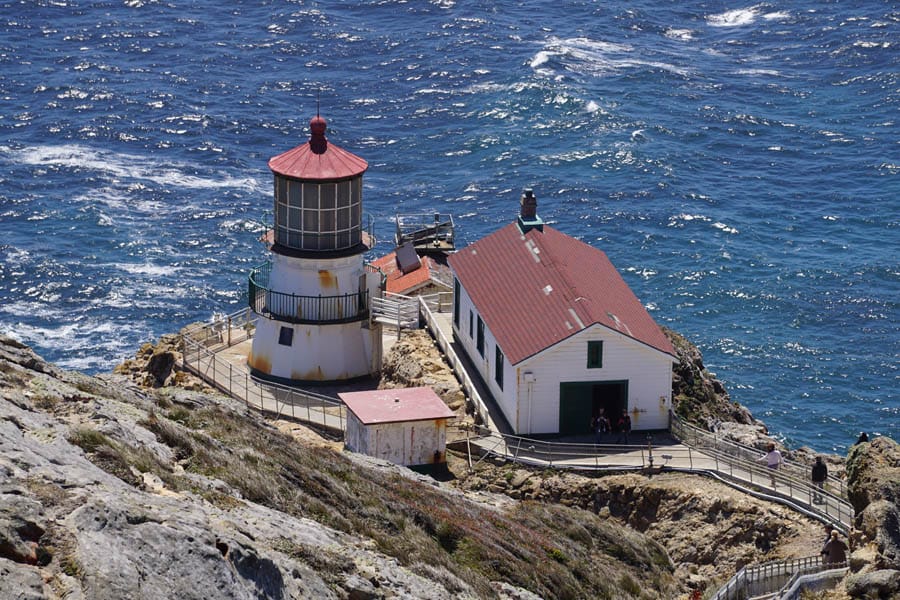 point-reyes-lighthouse-07 Cookies & Clogs | Want to take a family road trip to Point Reyes National Seashore in Point Reyes, CA? Here are several things to do with the kids including the Point Reyes Lighthouse. See what the climb down is like and if it's worth the trek. Close up of lighthouse