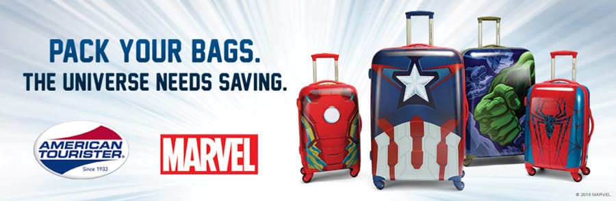 Cookies & Clogs | Travel | The Amazing Spider-Man suitcase is here! Check out this 28" Spinner from the Marvel Collection by American Tourister. See how this lightweight luggage handles real-world use in this quick video.