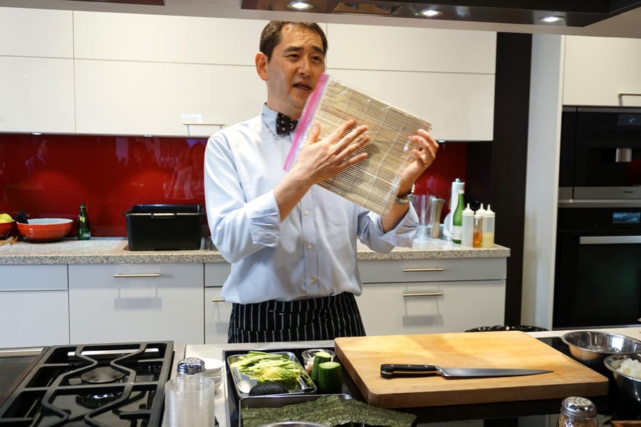 Cookies & Clogs | Travel | Hotels | During the J-POP Summit 2016 event with Mazda, my family and I were able to explore Japantown in San Francisco, CA and some of the Japanese culture. We were able to learn how to make sushi like California Rolls and Rainbow Rolls from Chef Kaz at the Miele Experience Center.