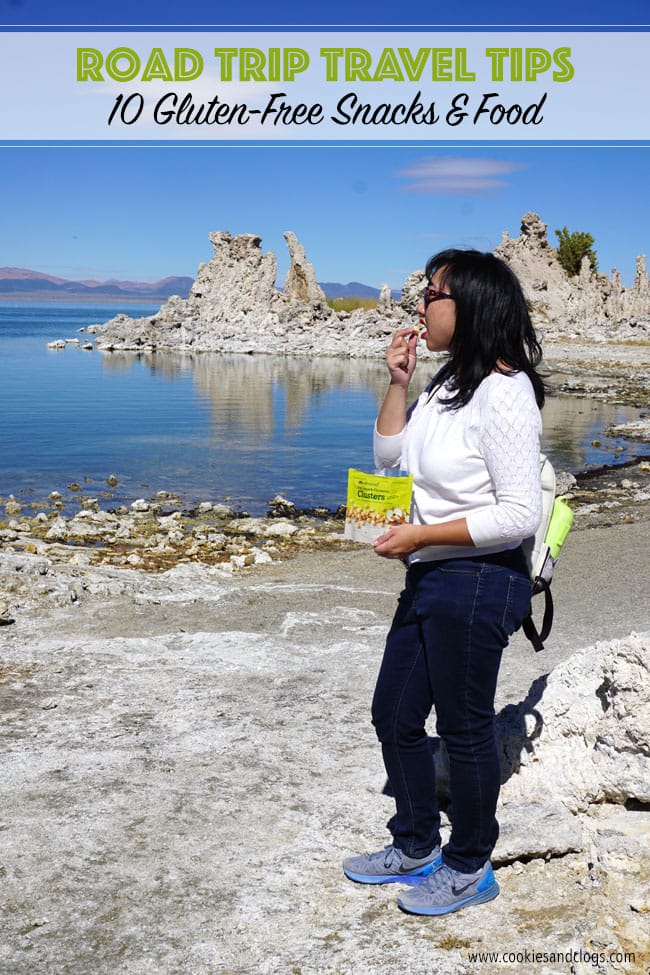 Cookies & Clogs | Travel Tips | Food | Know someone with food allergies like celiac disease? Here are 10 gluten-free snacks and food we bring on family road trips and while traveling.