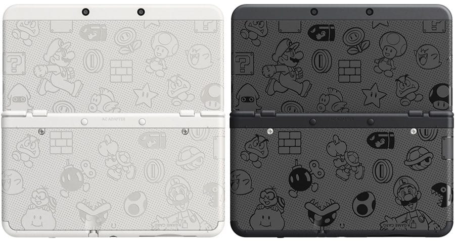 Cookies & Clogs | Video Games | Get a New Nintendo 3DS in black or white for only $99.99 during this special Nintendo Black Friday deal. Face plates include Mario and other characters from the Mushroom Kingdom. Also see upcoming 3DS games.