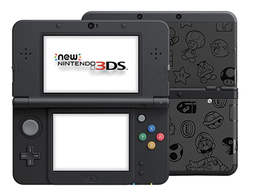 Cookies & Clogs | Video Games | Get a New Nintendo 3DS in black or white for only $99.99 during this special Nintendo Black Friday deal. Face plates include Mario and other characters from the Mushroom Kingdom. Also see upcoming 3DS games.