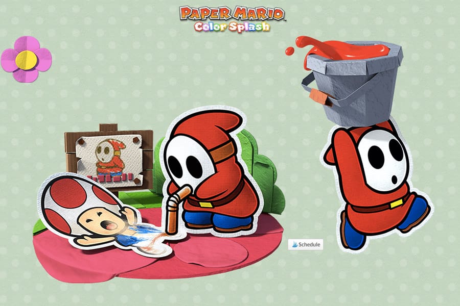 Cookies & Clogs | Looking for a new Wii U family video game? Paper Mario Color Splash is loads of fun for some paint whacking silliness. See the good, bad, and messy in this Paper Mario Color Splash review.