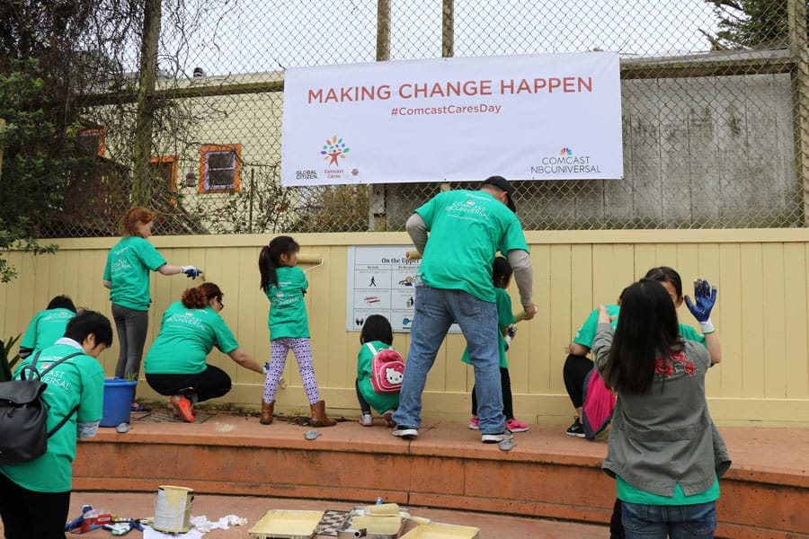 comcast-cares-day-2017-09 Cookies & Clogs | 2017 Comcast Cares Day at Sutro Elementary in San Francisco, CA + interview with David L. Cohen. Local community project also brings attention to Asian Pacific American Heritage Month.