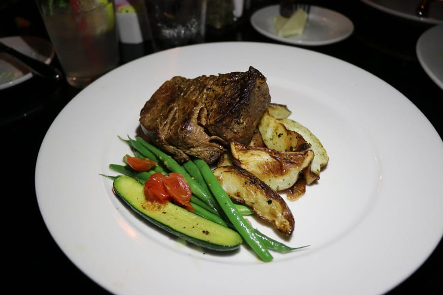 Cookies & Clogs | See how to eat at Disneyland Gluten Free and at Disney California Adventure with allergy-safe restaurants for those with celiac disease. Blue Bayou filet mignon
