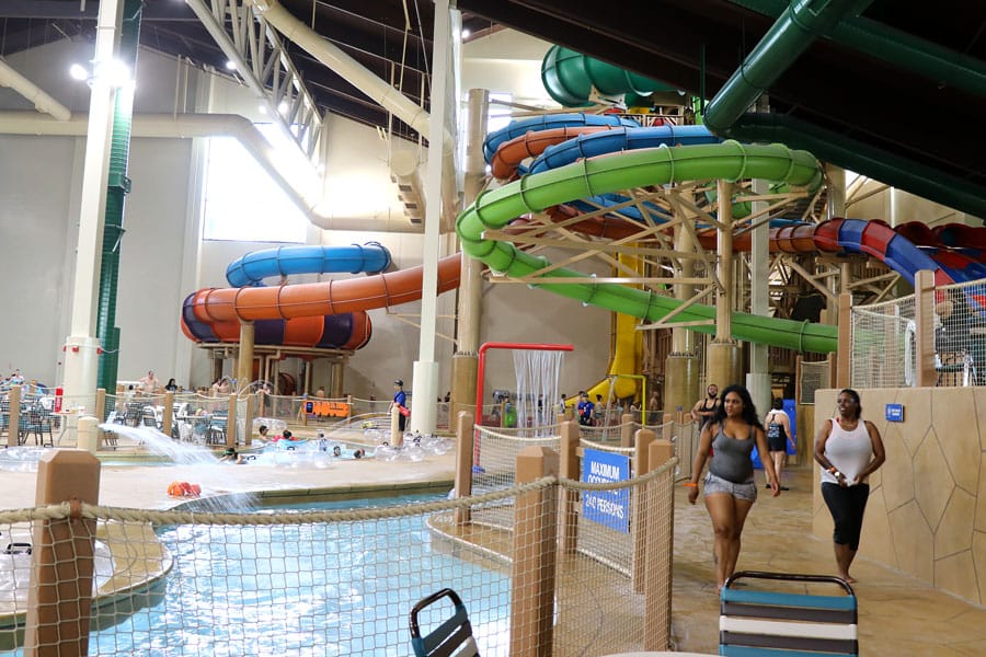 Cookies & Clogs | Great Wolf Lodge in Garden Grove, CA indoor water park review with information on activities, dining, lodging, shopping, and more. Water slides.