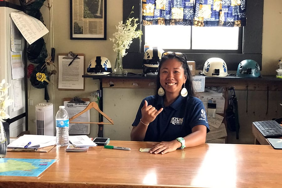 Cookies & Clogs | My first experience with ziplining in Hawaii was with Skyline Eco Adventures Akaka Falls Zipline on the Big Island of Hawaii. See how the quality, safety, and amazing crew won us over. Check out the video of all seven lines!