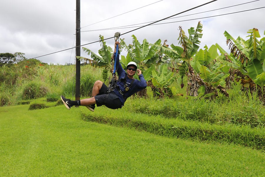 Cookies & Clogs | My first experience with ziplining in Hawaii was with Skyline Eco Adventures Akaka Falls Zipline on the Big Island of Hawaii. See how the quality, safety, and amazing crew won us over. Check out the video of all seven lines!