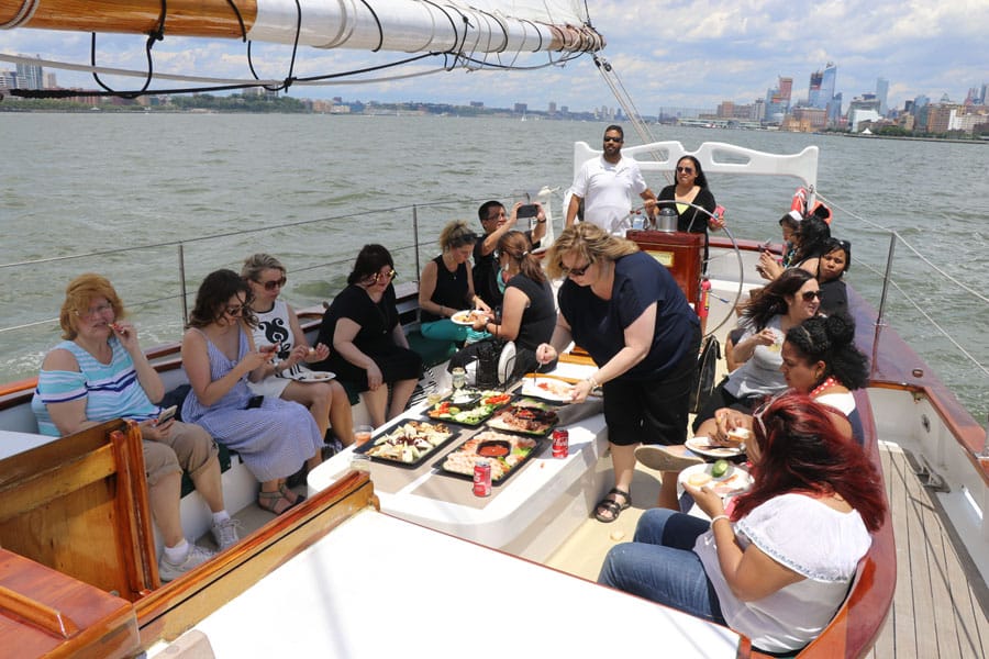 nyc-sailing-05 Cookies & Clogs | Spider-Man Homecoming media weekend and boat photo tour around New York City on the Hudson River.