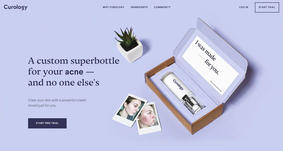 Custom teenage acne treatment w/ Curology