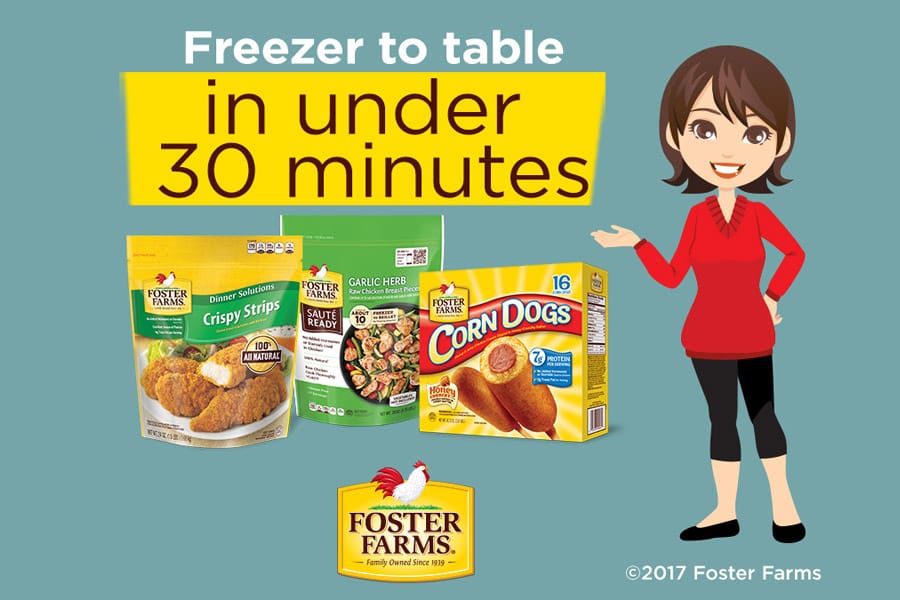 Foster Farms Sauté Ready Chicken Easy Dinners - rule the roost