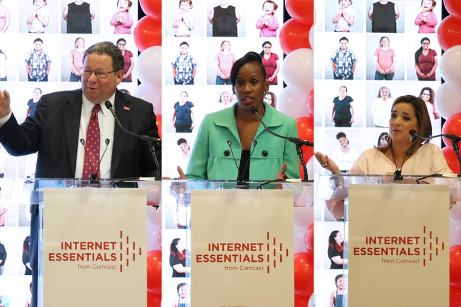 Internet Essentials from Comcast connects low-income children, adults, and seniors to the internet.