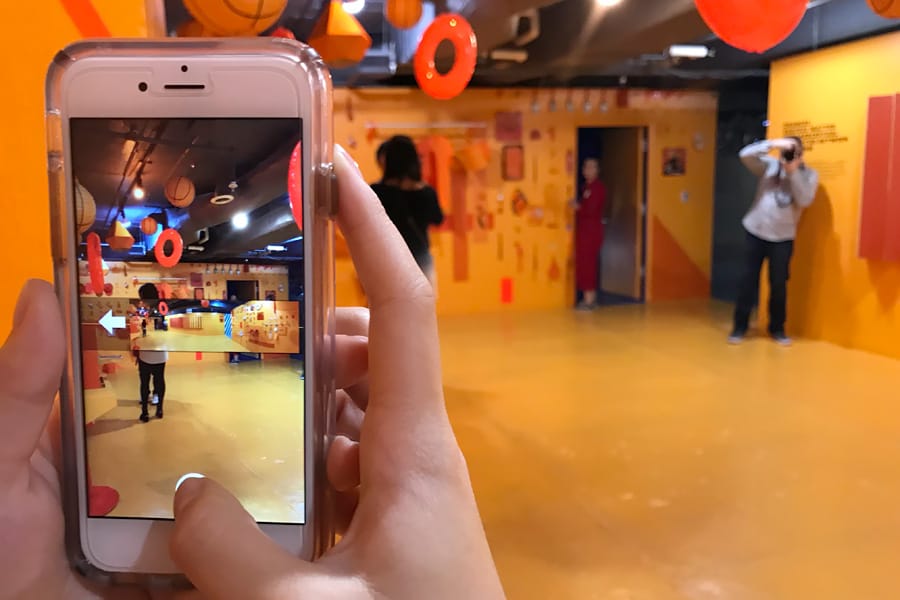 Color Factory in San Francisco, CA. Orange room