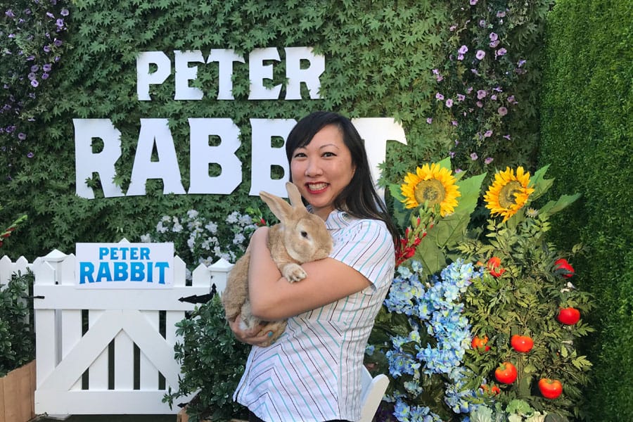peter-rabbit-junket-12 Peter Rabbit Press Conference in Hollywood with Sony Pictures and Cast Interview with live bunny
