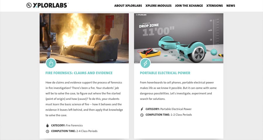 UL Xplorlabs Fire Forensics: Claims and Evidence science STEM classroom or homeschool unit / lesson plan